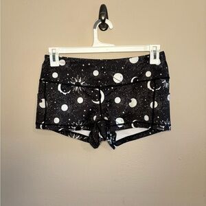 Feed Me Fight Me Cosmic Black and White Shorts